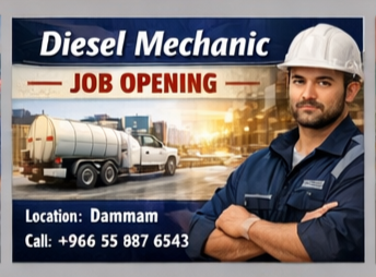 Saudi Arabia hiring diesel mechanic