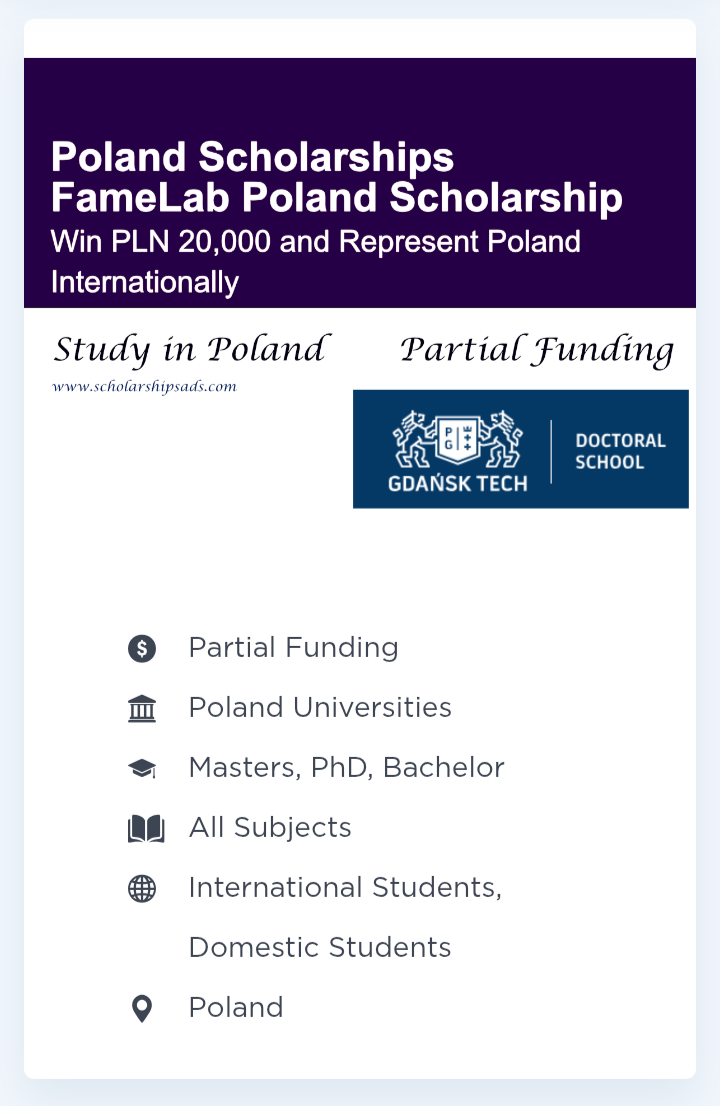 scholarship alert for poland !!!!