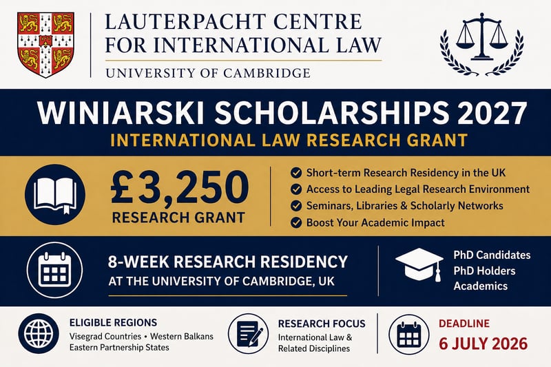 scholarship alert for UK - research grant