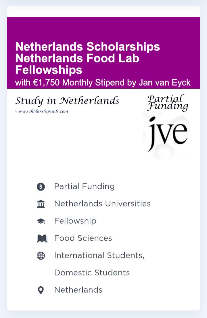 scholarship alert Netherland
