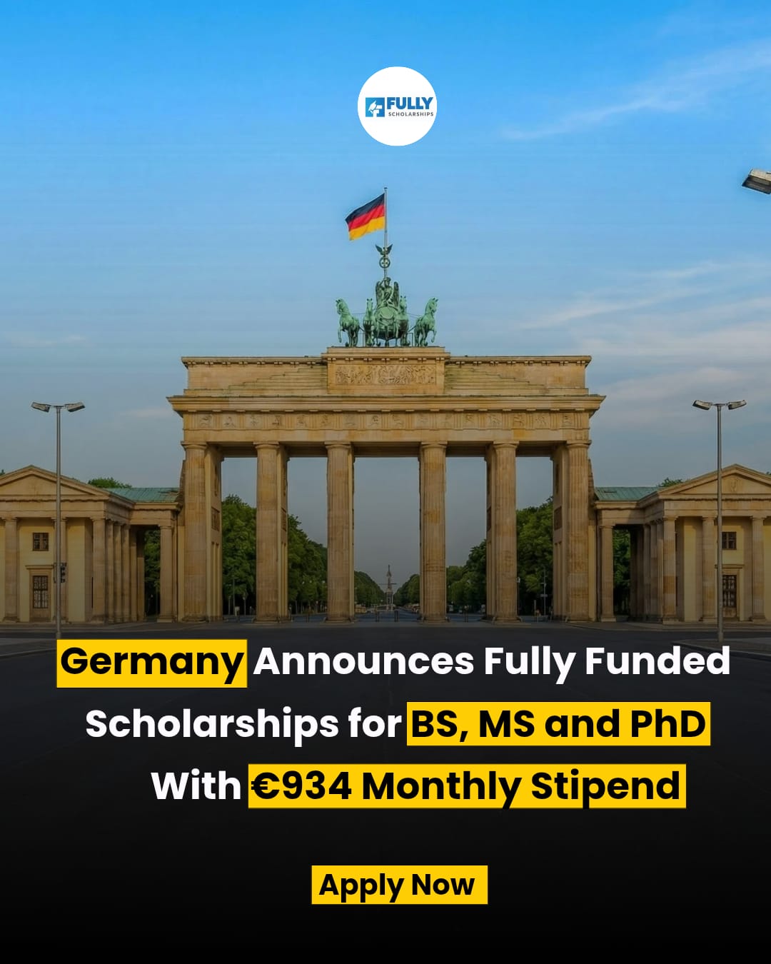 Scholarship for any degree in Germany