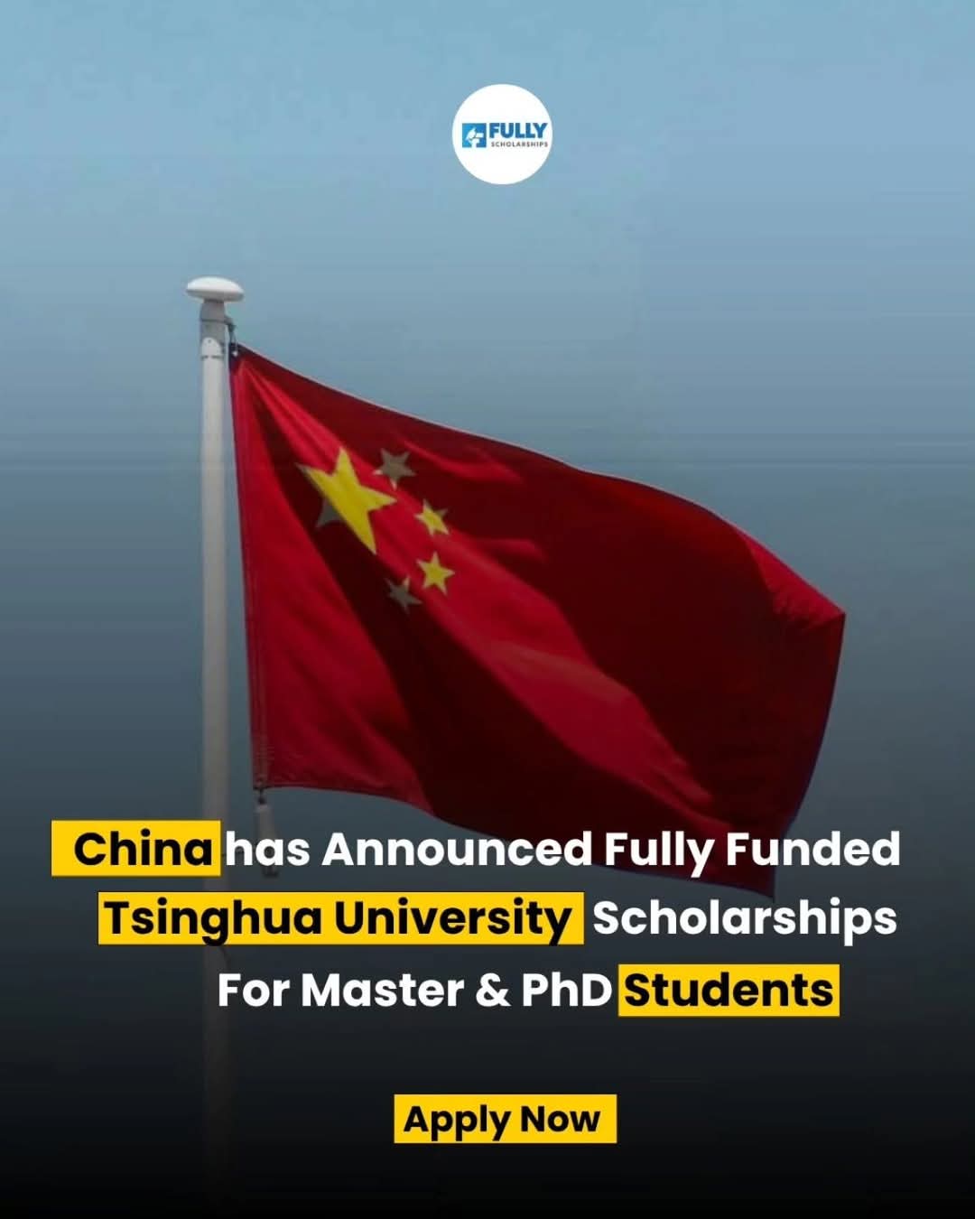 Scholarship for Master’s & PhD Programs in China