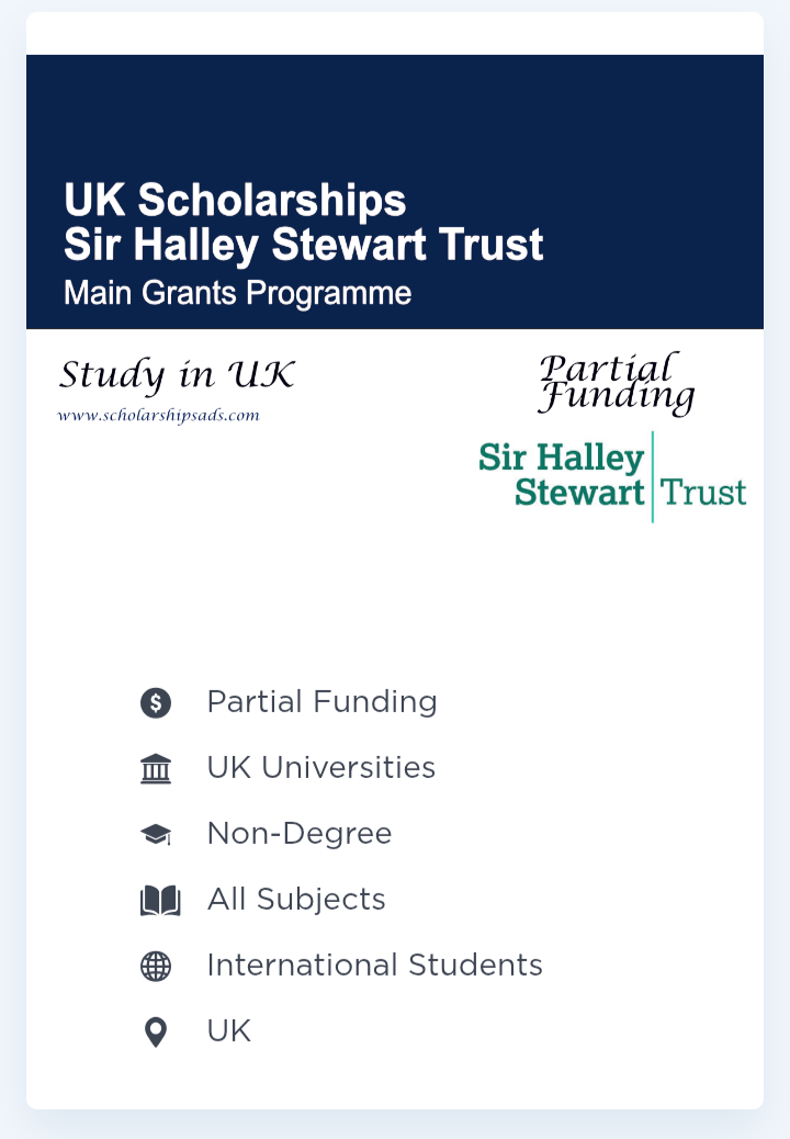 scholarship offer from UK