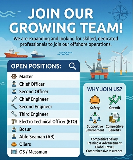 Seafarers job opportunity globally