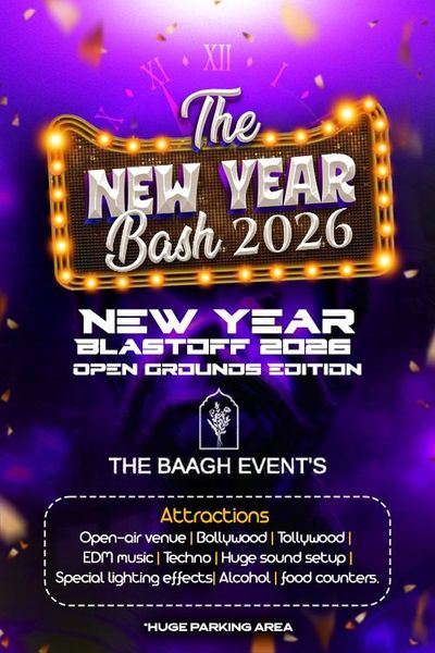 🎉 Sparkling New Year Celebration 2026 – Turfedge Sports & Drive-In, Hyderabad ✨