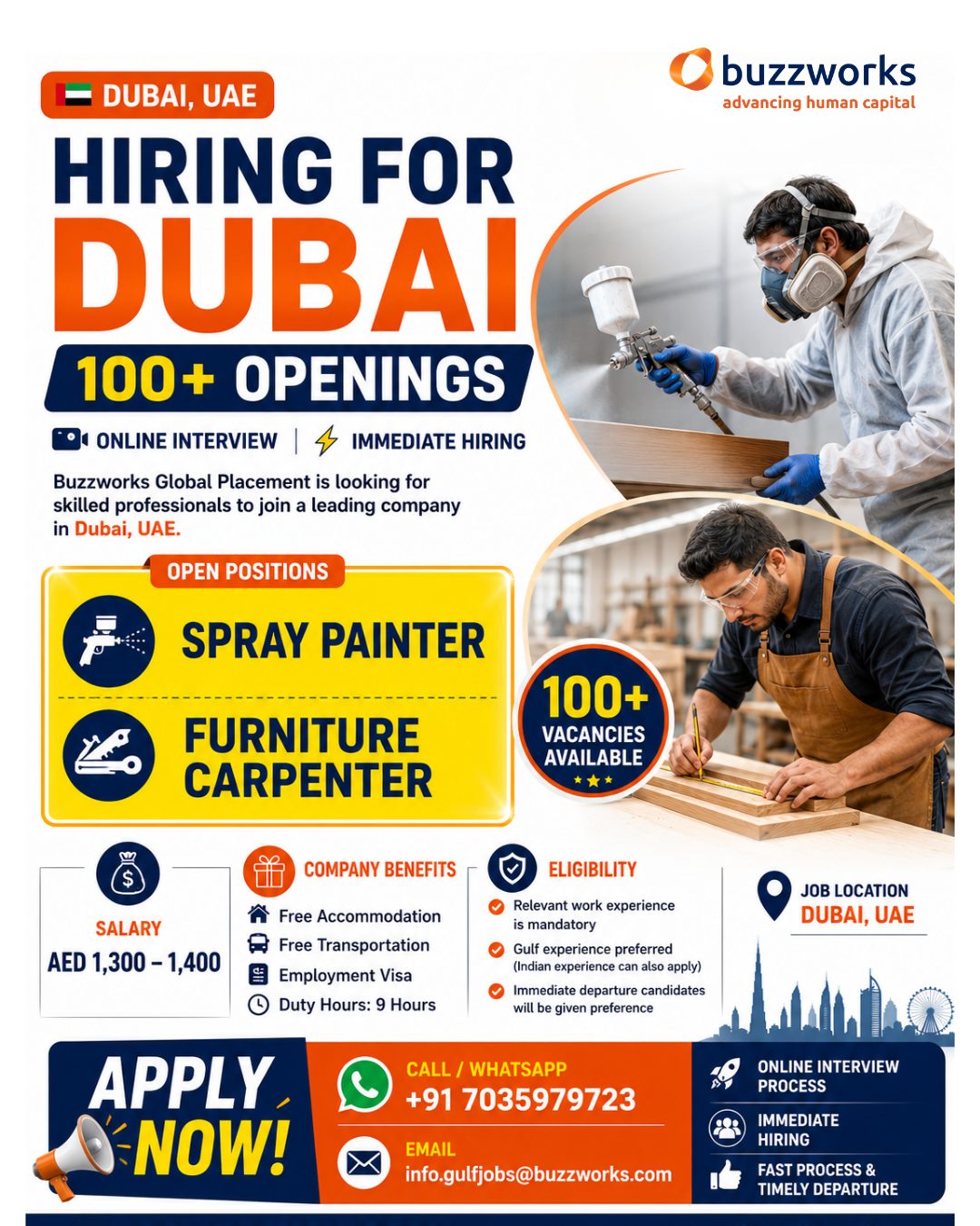 🎨 Spray Painter Required in Dubai 🇦🇪