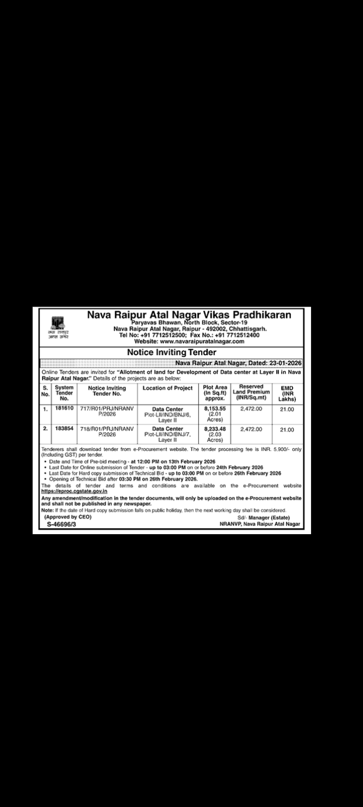 tender Notice