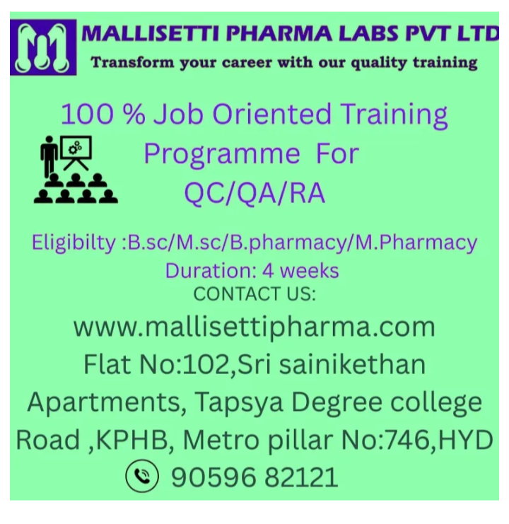 Training + Placement job Opportunity