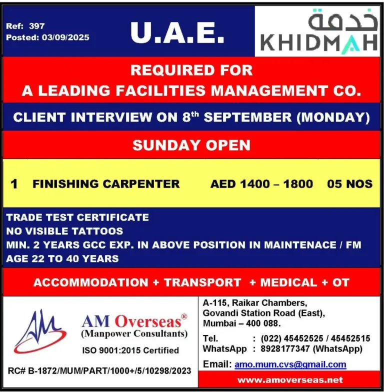 UAE – Facilities Management (KHIDMAH)