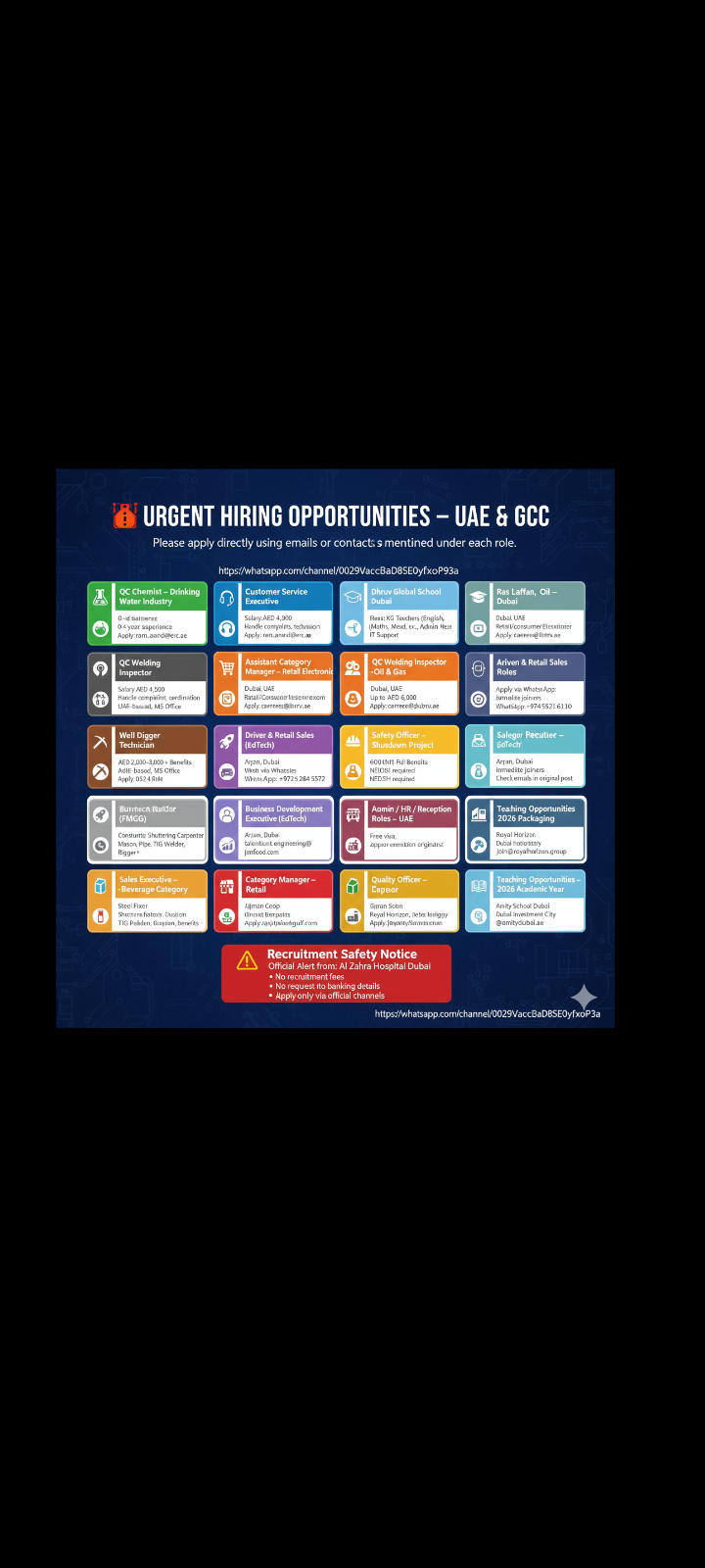 URGENT GCC JOB OPENINGS – 2026