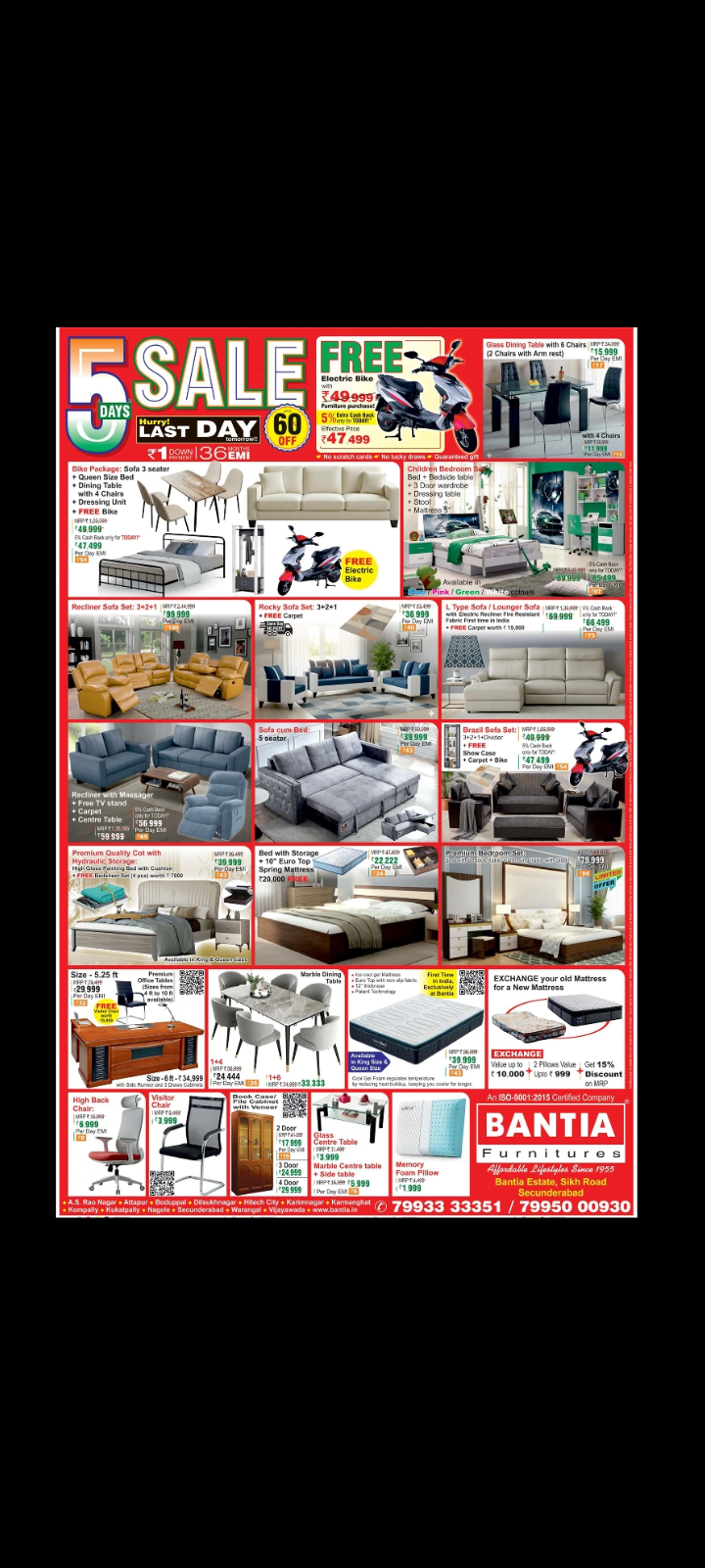 Bantia Furnitures: Final Day of 5-Day Sale 🏠🛋️