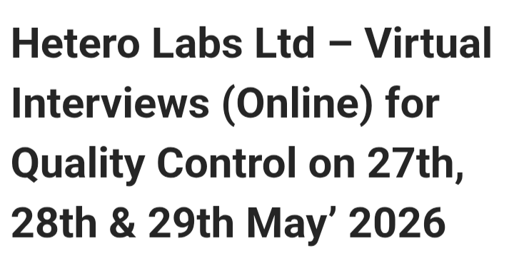 VIRTUAL INTERVIEWS FOR QUALITY CONTROL 💊