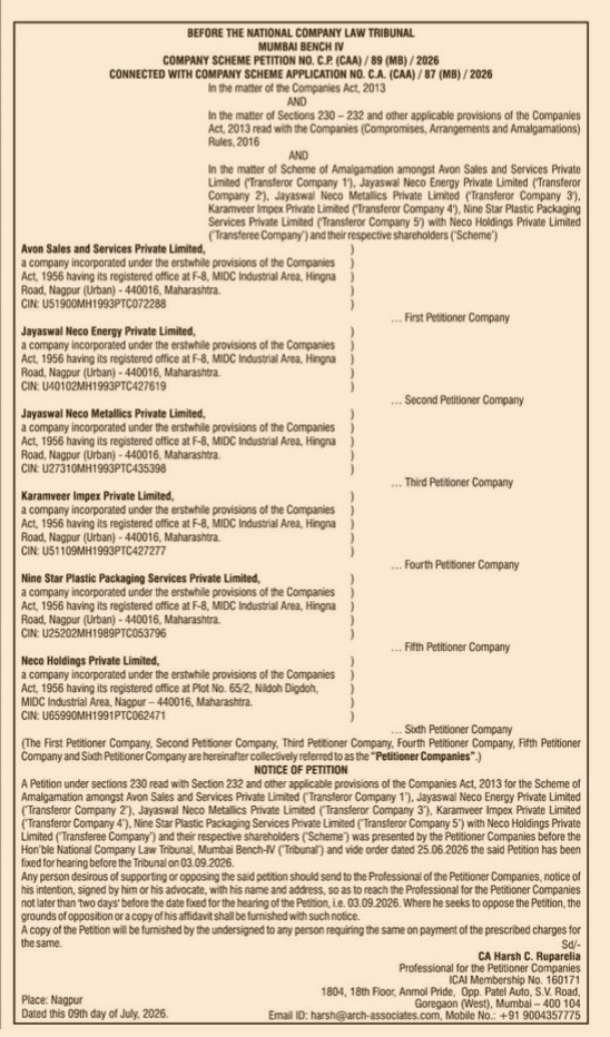 COMPANY SCHEME PETITION