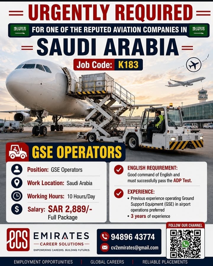 Emirates Career Solutions Recruitment Flyer – Saudi Arabia Aviation