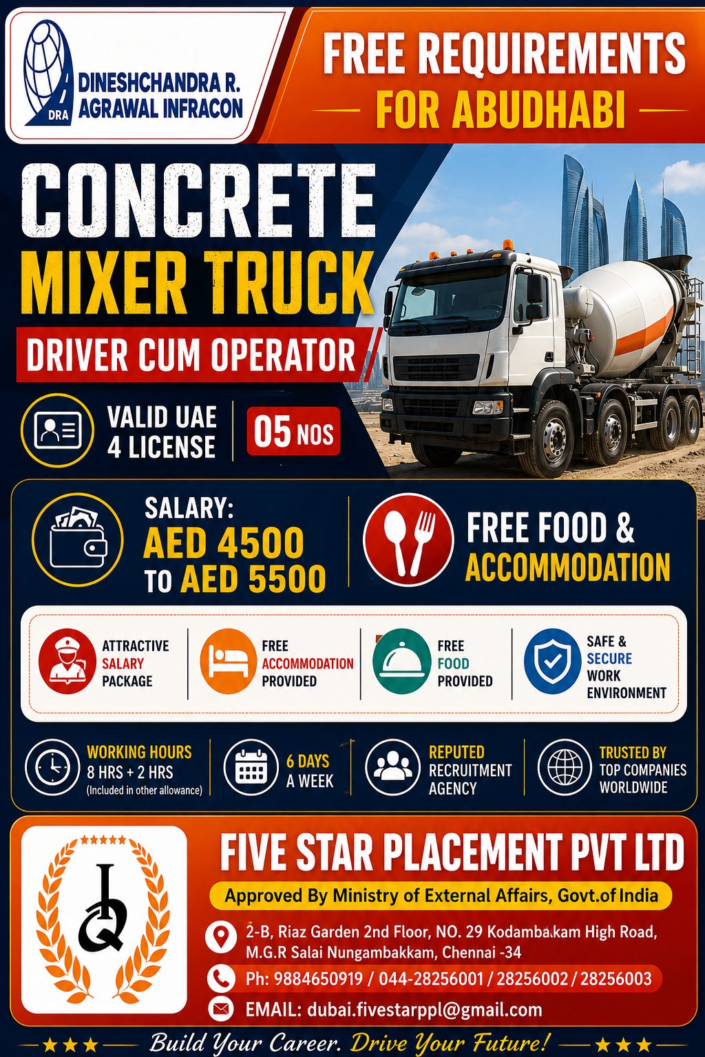 FREE RECRUITMENT FOR ABUDHABI COMPANY