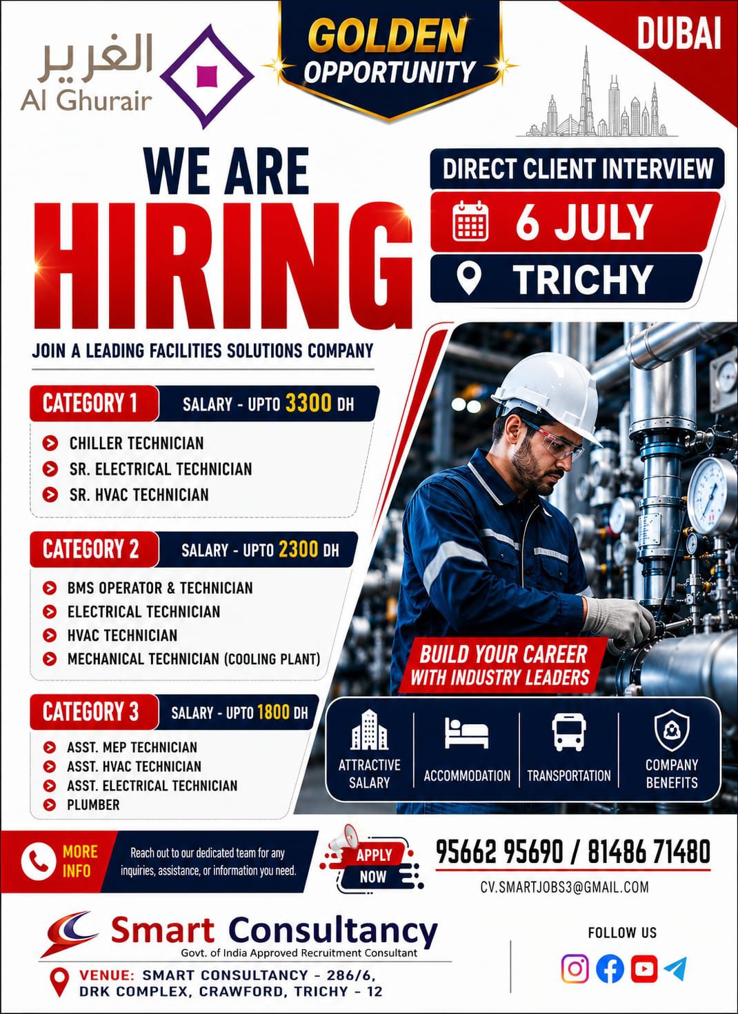 Golden opportunity to work in dubai