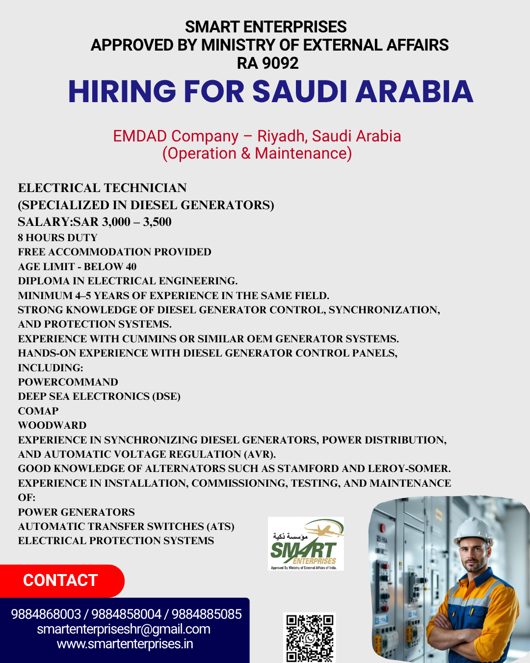 HIRING IN RIYADH - SAUDI ARABIA