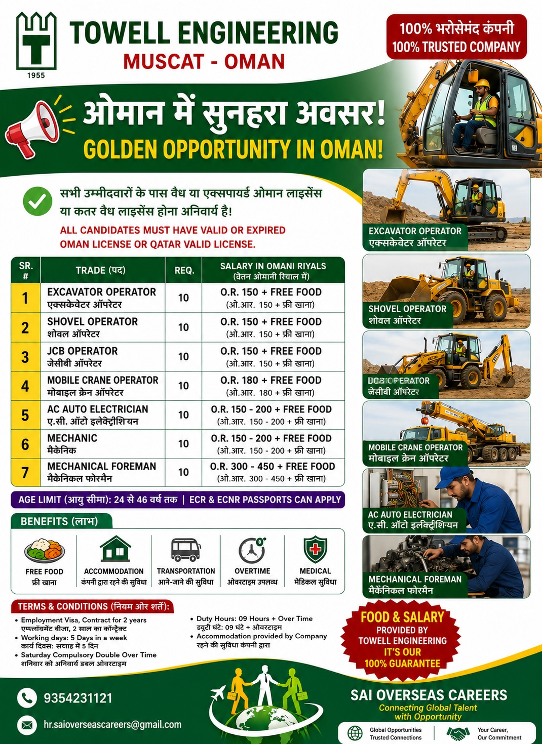 JOB OPPORTUNITY AT MUSCAT