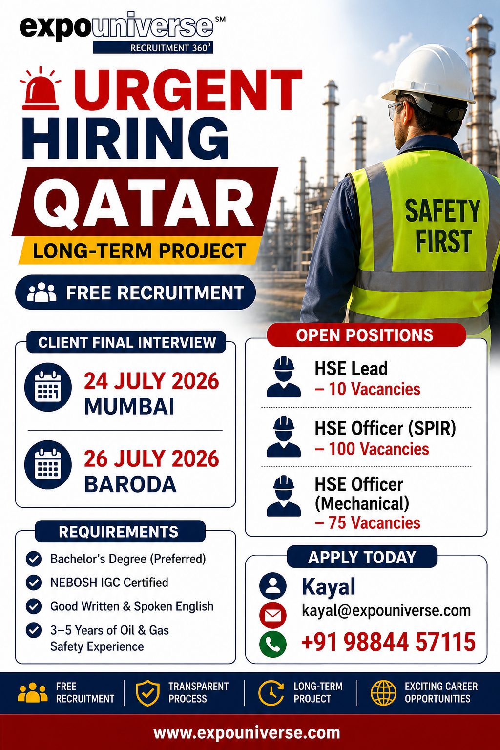 JOB OPPORTUNITY- QATAR
