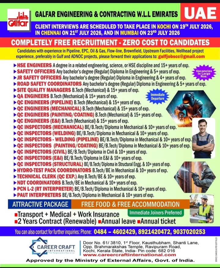 JOB OPPORTUNITY - UAE