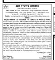 NOTICE FOR SHAREHOLDERS