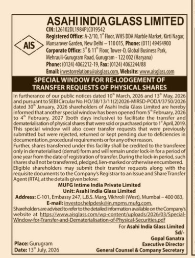 NOTICE TO SHAREHOLDERS