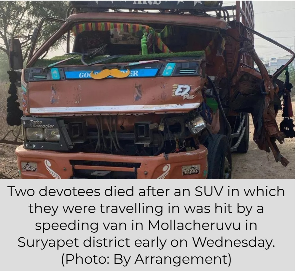2 Killed in Road Accident in Suryapet