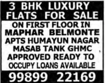 3 BHK LUXURY FLATS FOR SALE