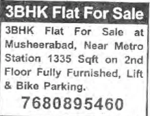 3BHK FLAT FOR SALE