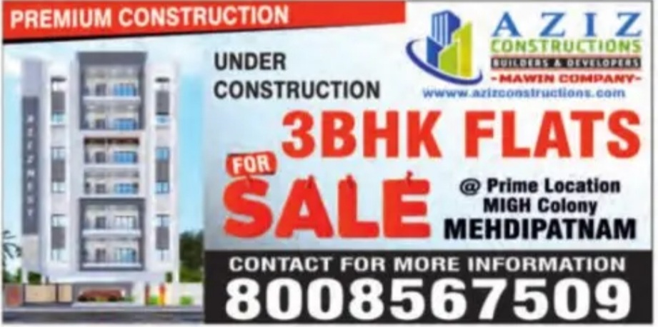 3BHK flats For sale