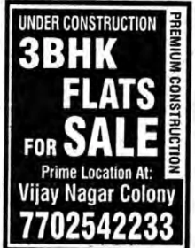 3BHK FLATS FOR SALE