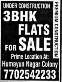 3BHK FLATS FOR SALE