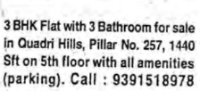 3BHK FLATS FOR SALE