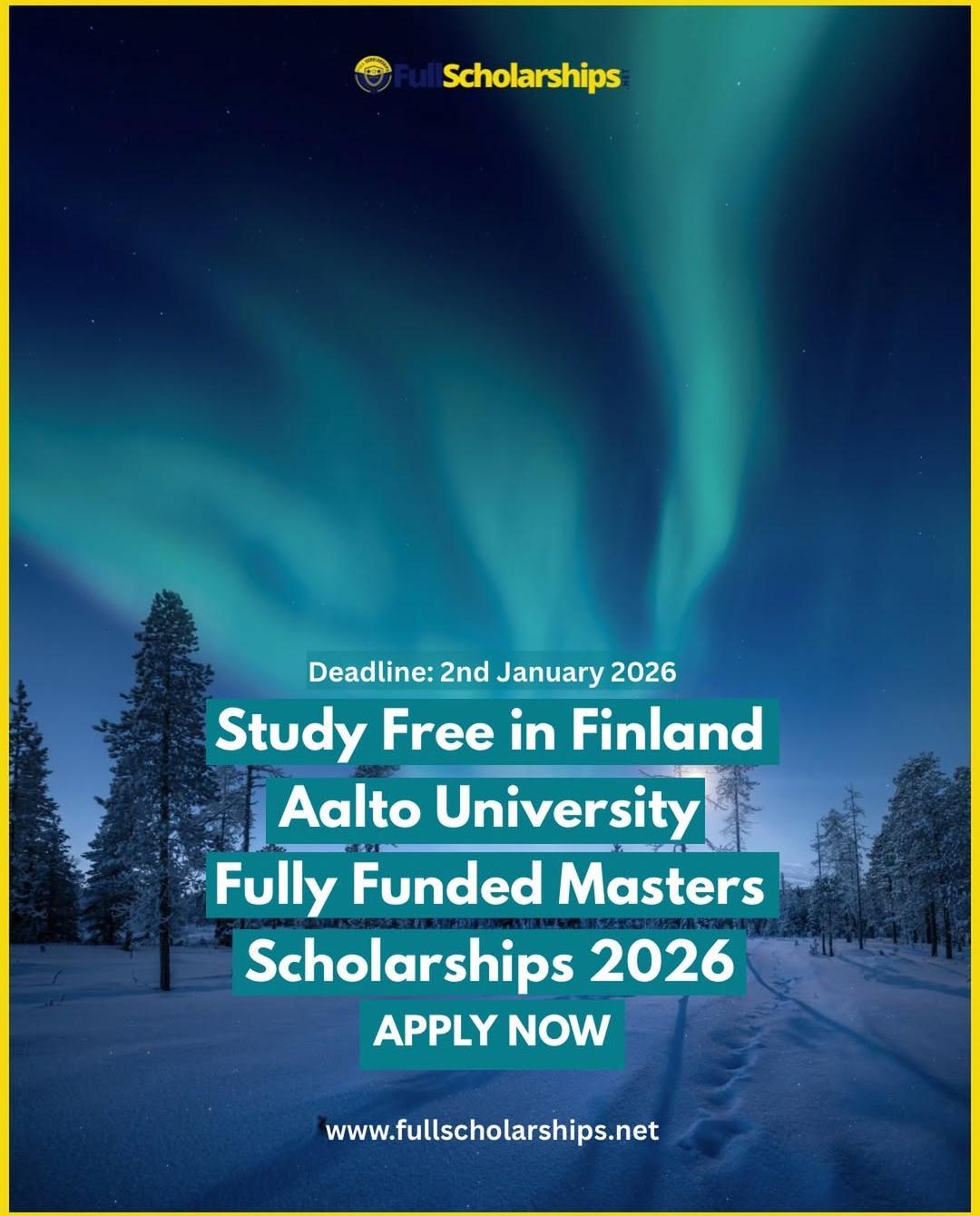 AALTO UNIVERSITY SCHOLARSHIP