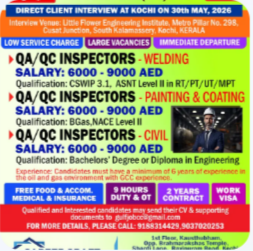 Abu Dhabi based EPC Contracting Co. Robert Stone conducts a direct client interview in Kochi