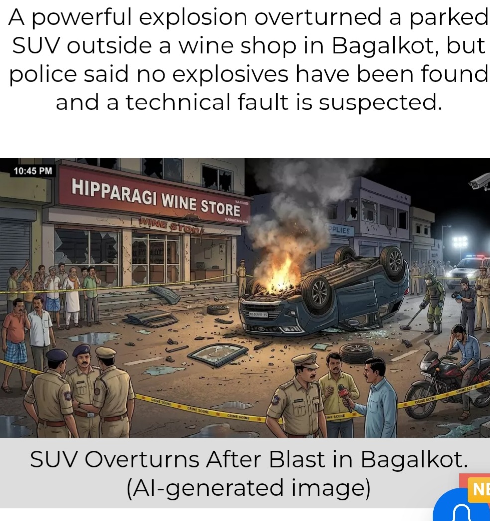 Bagalkot SUV Blast Triggers Panic, No Explosives Found So Far, Police Probe All Angles