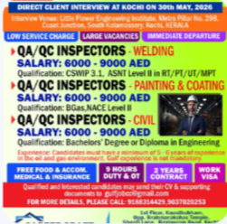 CLIENT INTERVIEW AT KOCHI ON 30TH MAY, 2026 FOR ROBT STONE, ABU DHABI