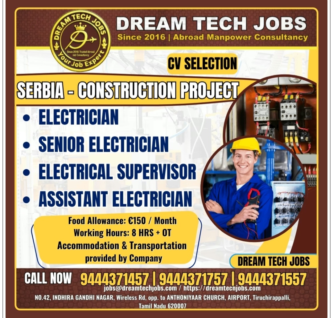 CONSTRUCTION PROJECT RECRUITMENT AT SERBIA