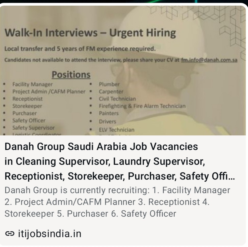 DANAH GROUP IS CURRENTLY RECRUITING