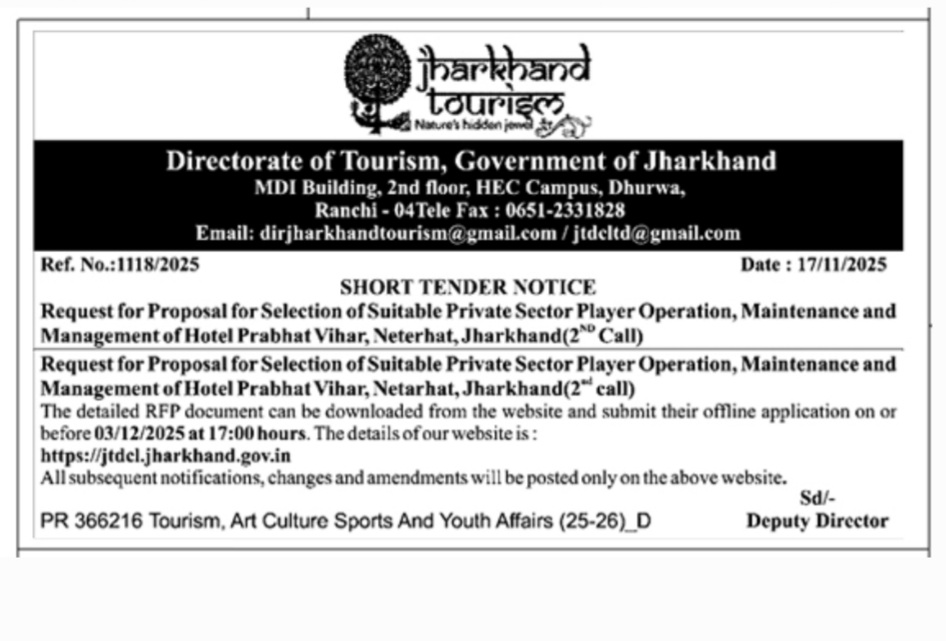 DIRECTORATE OF TOURISIM