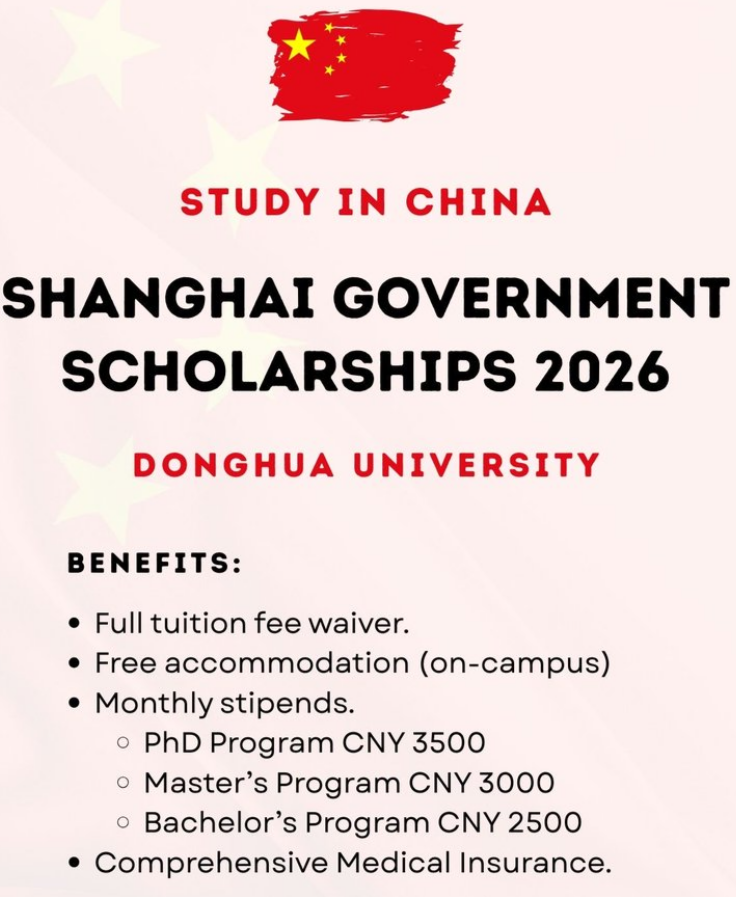 Donghua University SGS Scholarships 2026 | Fully Funded | China