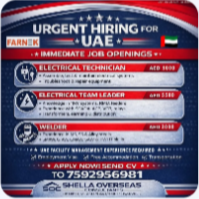 Electrical Technician, Electrcial Team Leader, Welder UAE
