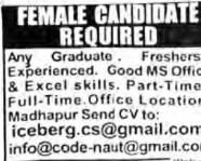 Female Candidate Required