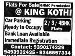 FLATS FOR SALE AT KING KOTHI