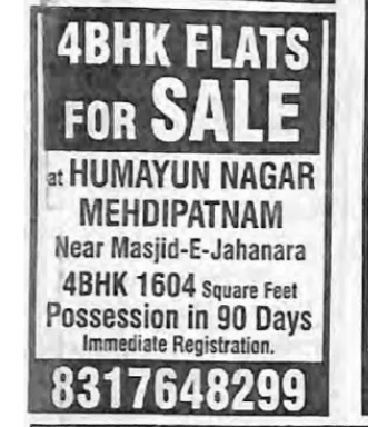 FLATS FOR SALE