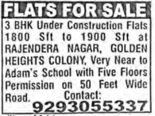 FLATS FOR SALE