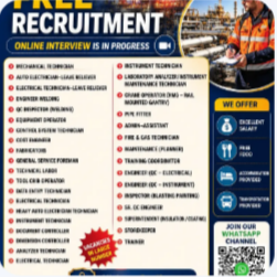 FREE RECRUITMENT FOR QATAR COUNTRY