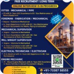 FREE RECRUITMENT FOR SAUDI ARABIA