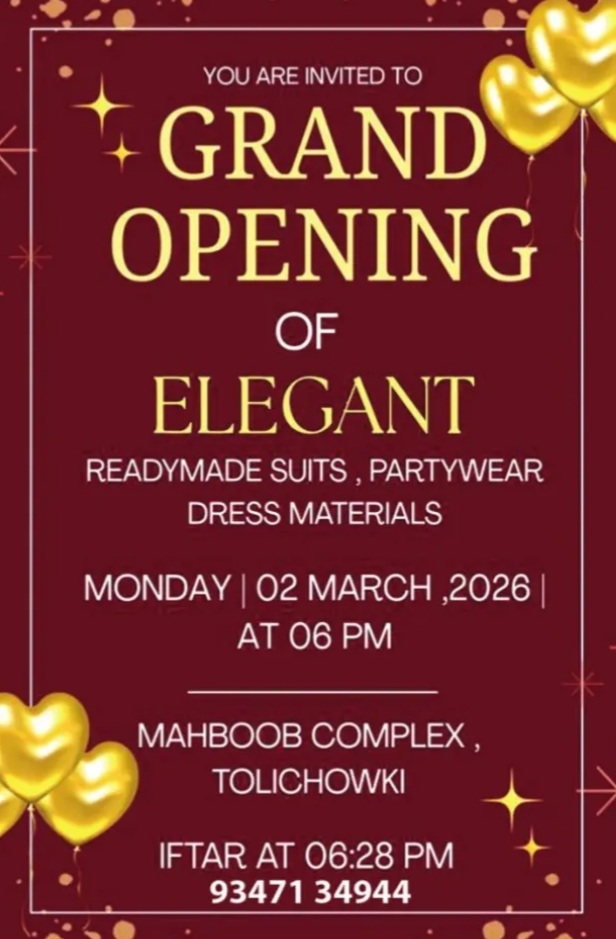 GRAND OPENING OF ELEGANT