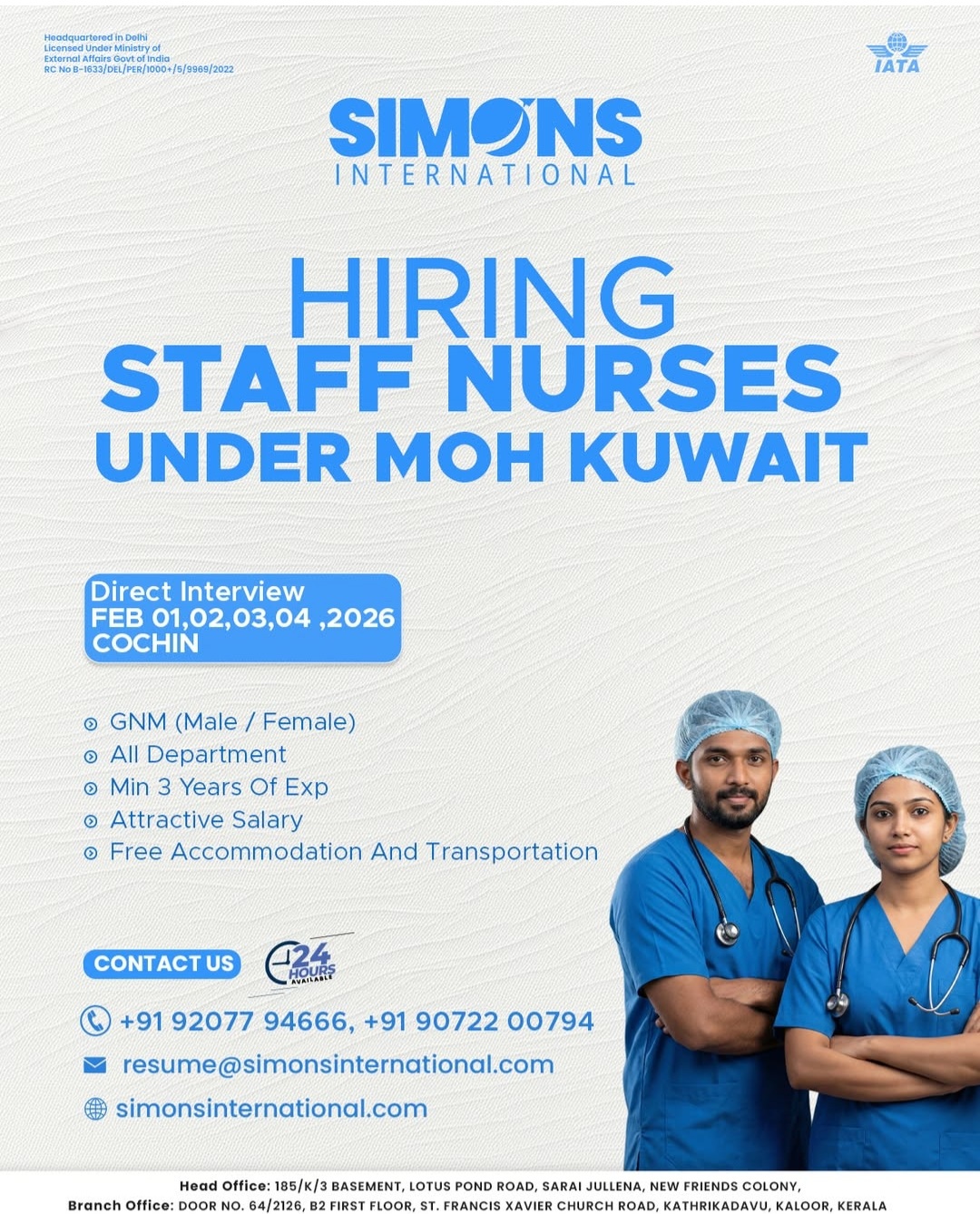 HIRING STAFF NURSES KUWAIT